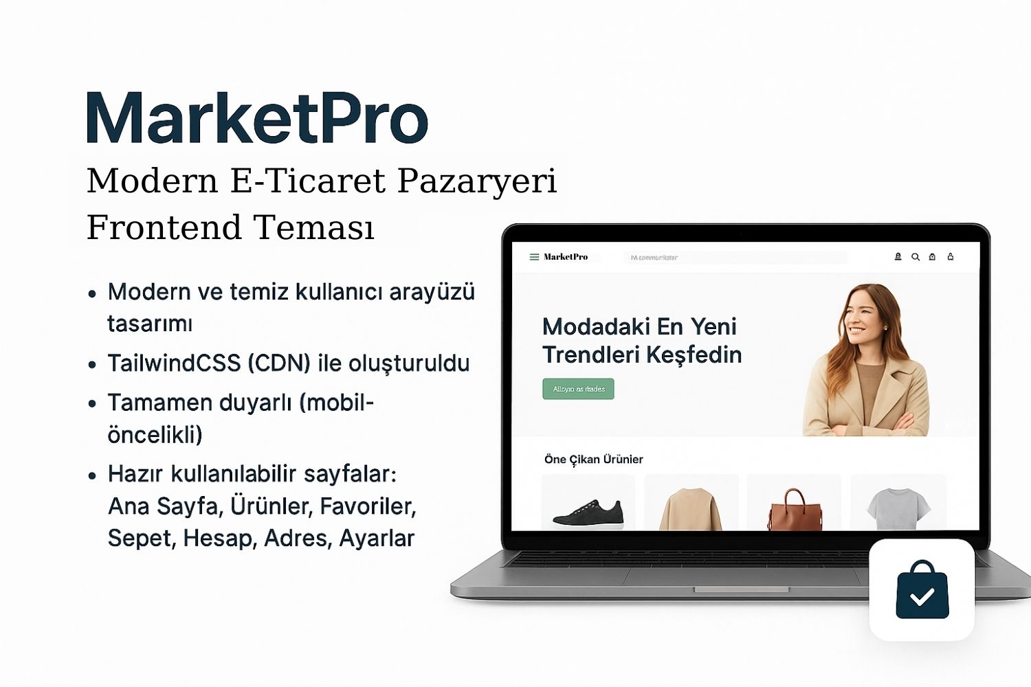 MarketPro - Modern E-Ticaret Pazaryeri Ön Uç Teması