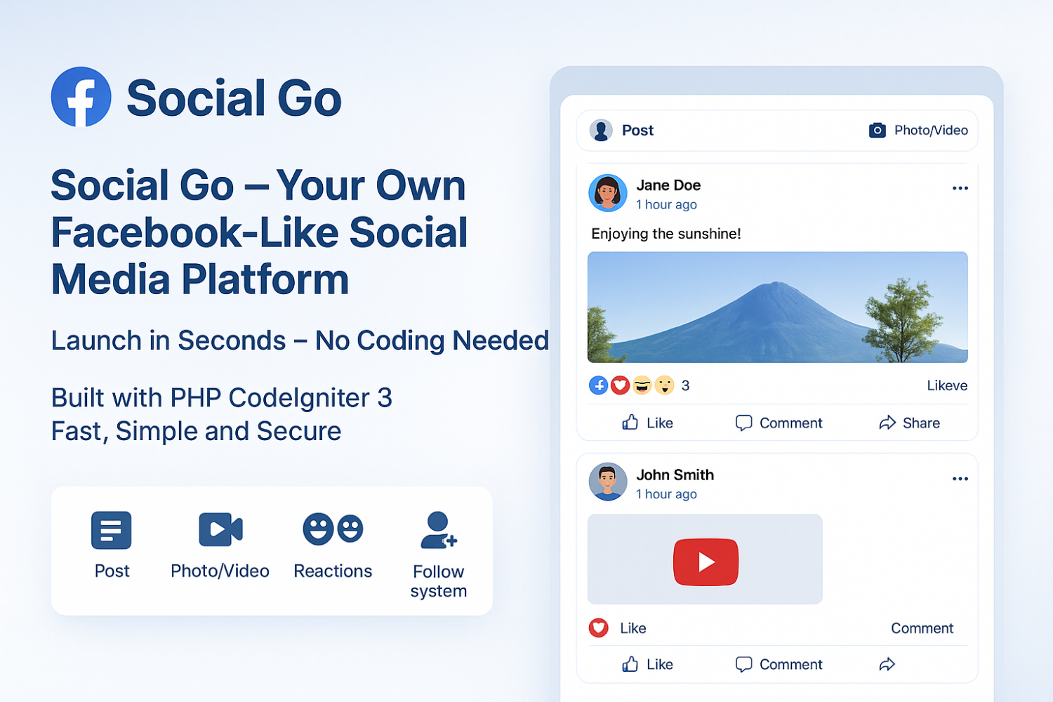 Social Go - Social Media Platform (Facebook Clone)